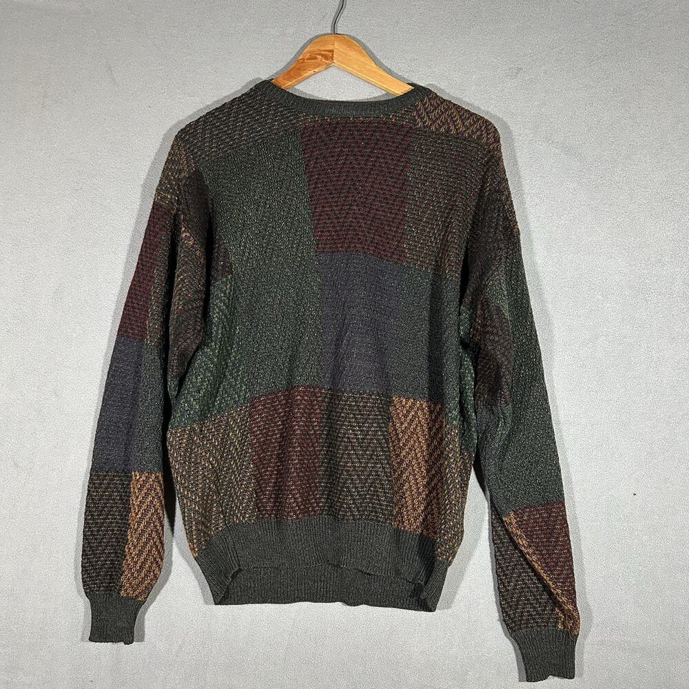 Vintage Gianfranco Ruffini Italy 3D Knit Sweater Coogi Style Size Medium M